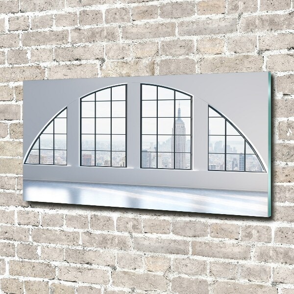 Foto en cristal de alta calidad con impresión uv horizontal Interior espacioso