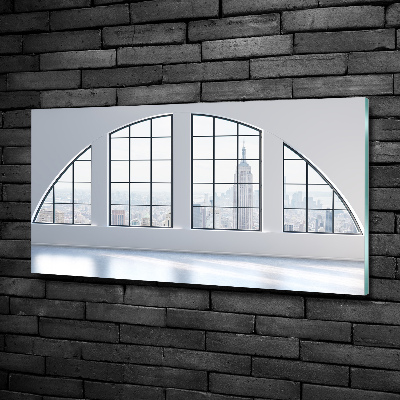 Foto en cristal de alta calidad con impresión uv horizontal Interior espacioso