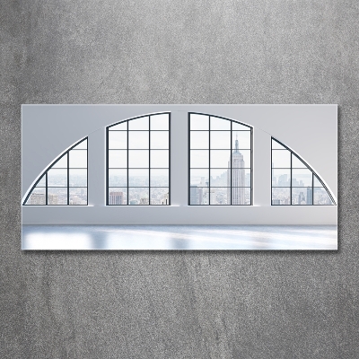 Foto en cristal de alta calidad con impresión uv horizontal Interior espacioso