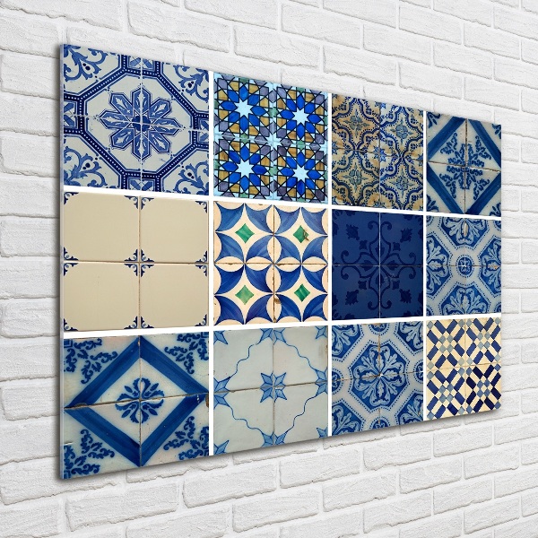 Foto en cristal de alta calidad con impresión uv horizontal Azulejos portugueses
