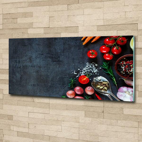 Impresión en cristal con acabado brillante horizontal Ingredientes