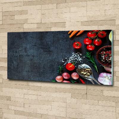 Impresión en cristal con acabado brillante horizontal Ingredientes