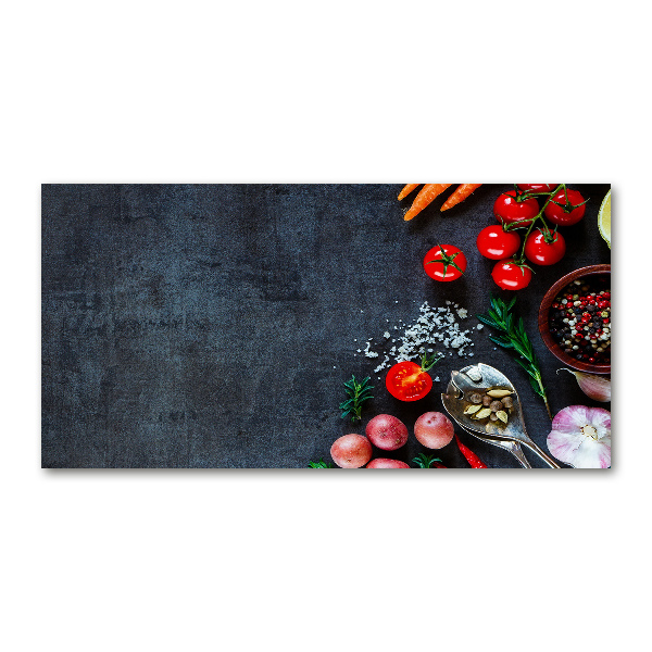 Impresión en cristal con acabado brillante horizontal Ingredientes