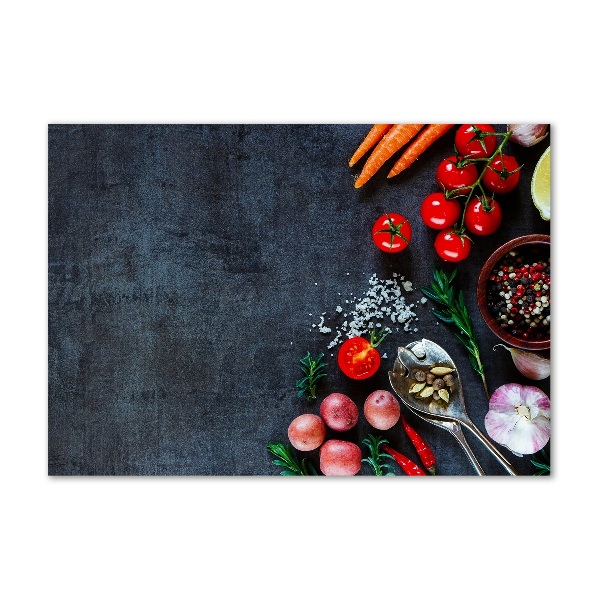 Impresión en cristal con acabado brillante horizontal Ingredientes