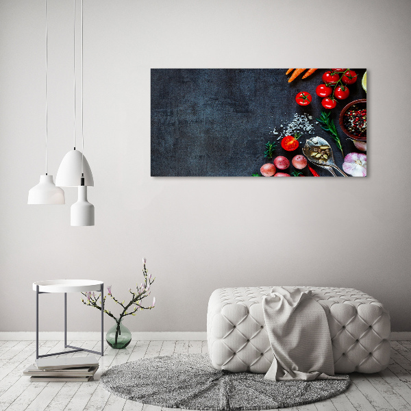 Impresión en cristal con acabado brillante horizontal Ingredientes