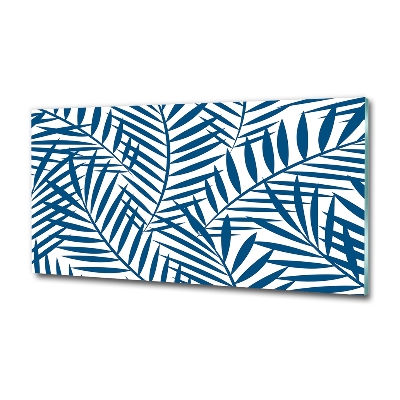 Foto en cristal de alta calidad con impresión uv horizontal hojas de palma