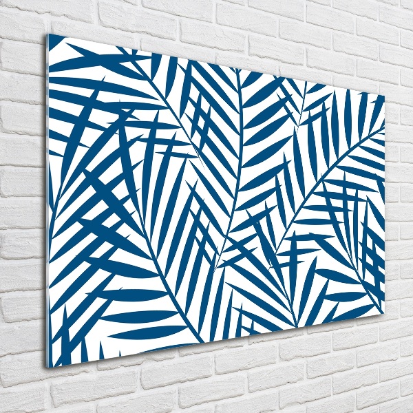Foto obraz szkło hartowane Liście palmy