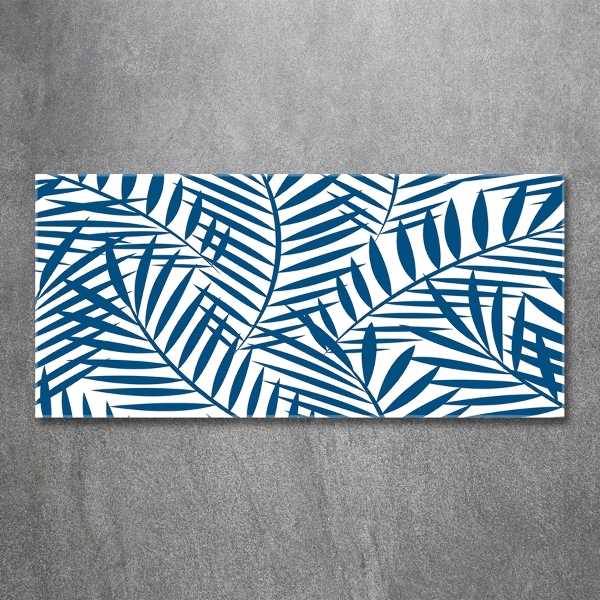 Foto en cristal de alta calidad con impresión uv horizontal hojas de palma