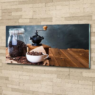 Foto en cristal de alta calidad con impresión uv horizontal Molinillo de café