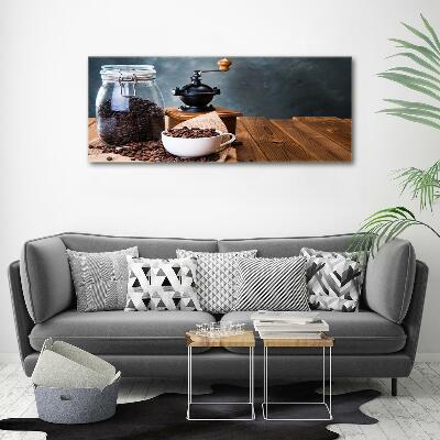 Foto en cristal de alta calidad con impresión uv horizontal Molinillo de café