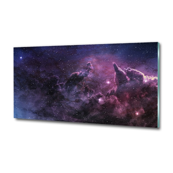 Cuadro decorativo de vidrio para salón horizontal Nebulosa