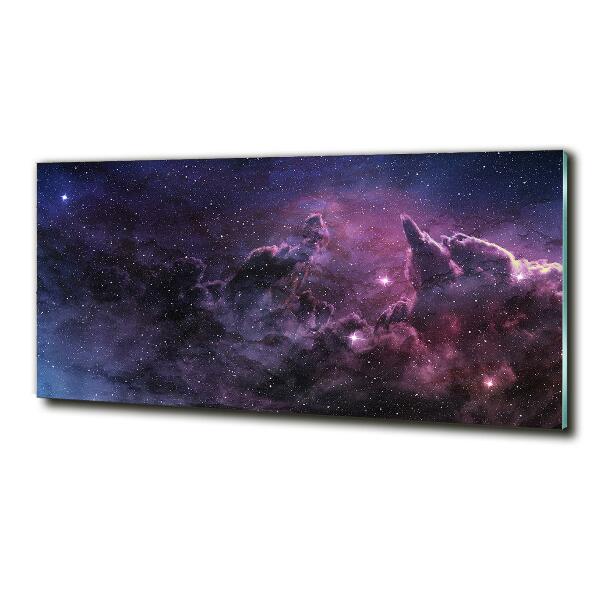 Cuadro decorativo de vidrio para salón horizontal Nebulosa