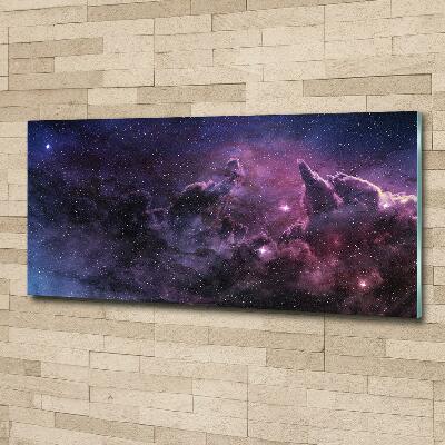 Cuadro decorativo de vidrio para salón horizontal Nebulosa