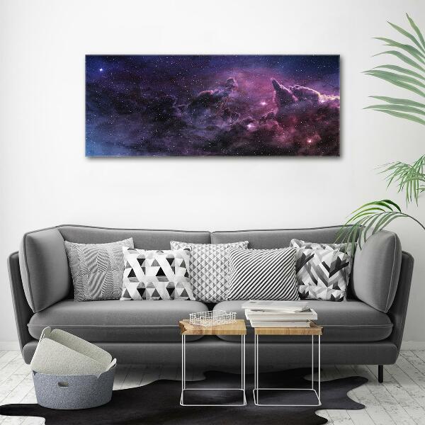 Cuadro decorativo de vidrio para salón horizontal Nebulosa