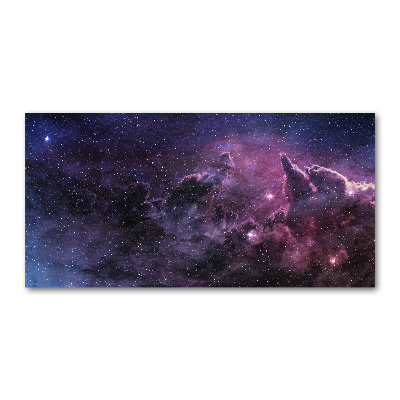 Cuadro decorativo de vidrio para salón horizontal Nebulosa