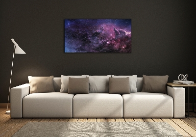 Cuadro decorativo de vidrio para salón horizontal Nebulosa