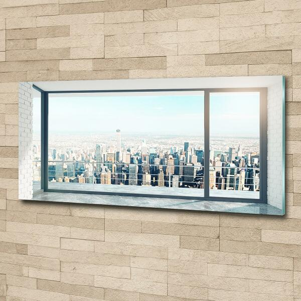 Fotoobraz na ścianę szklany Widok na miasto