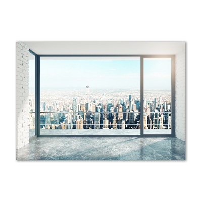 Fotoobraz na ścianę szklany Widok na miasto