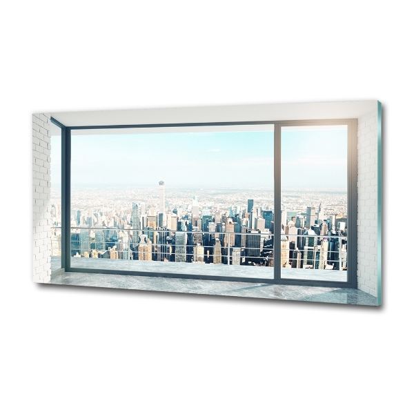 Fotoobraz na ścianę szklany Widok na miasto