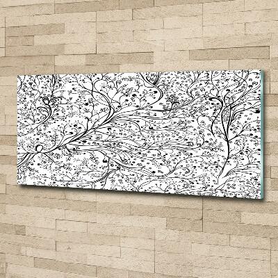 Impresión en cristal con acabado brillante horizontal Ramas entrelazadas