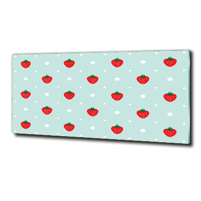 Fotoobraz na ścianę szklany Ikony truskawek