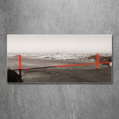 Foto obraz szklany Most San Francisco