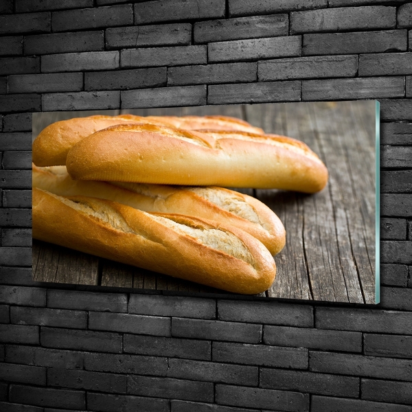 Cuadro decorativo de vidrio para salón horizontal Baguettes