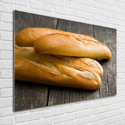 Cuadro decorativo de vidrio para salón horizontal Baguettes