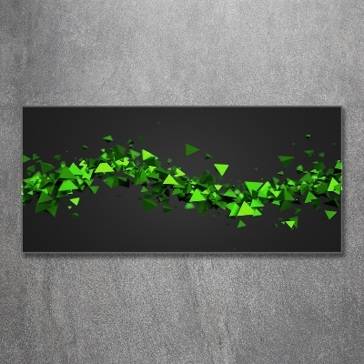 Impresión en cristal con acabado brillante horizontal Onda geométrica