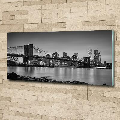 Cuadro de cristal templado moderno horizontal Nueva York