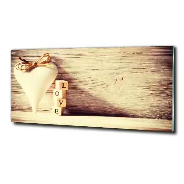 Foto en cristal de alta calidad con impresión uv horizontal Amar