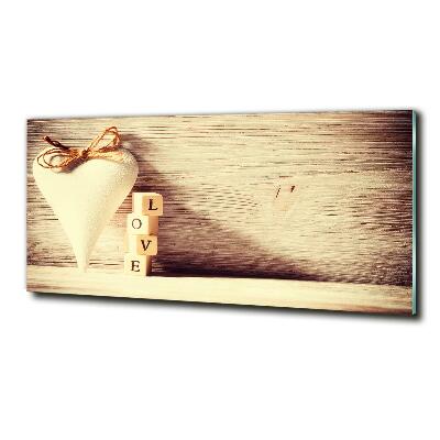 Foto en cristal de alta calidad con impresión uv horizontal Amar