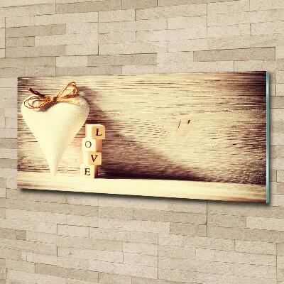 Foto en cristal de alta calidad con impresión uv horizontal Amar