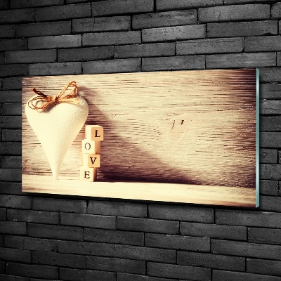 Foto en cristal de alta calidad con impresión uv horizontal Amar