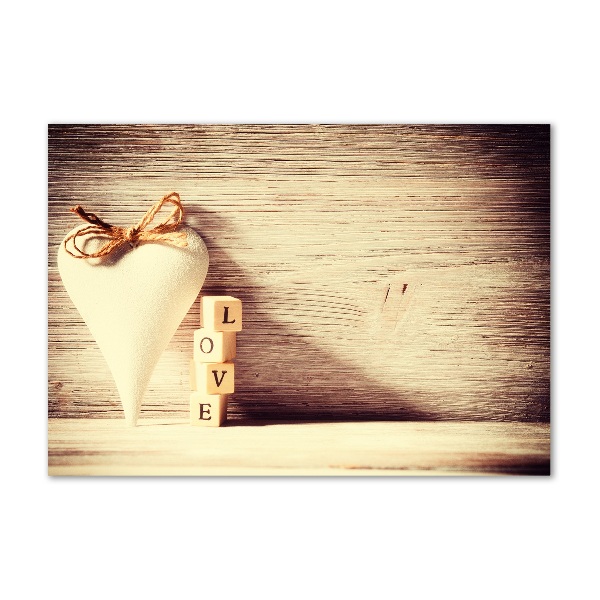 Foto en cristal de alta calidad con impresión uv horizontal Amar