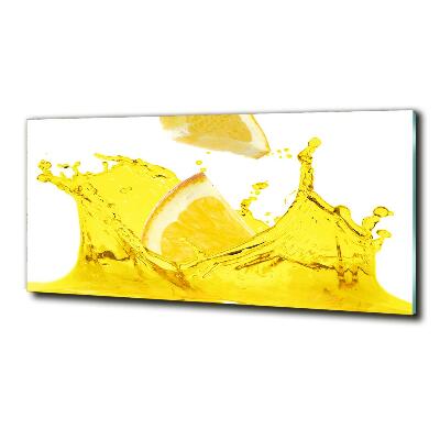 Impresión en cristal con acabado brillante horizontal Rodajas de limón