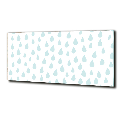 Cuadro de cristal templado moderno horizontal Gotas