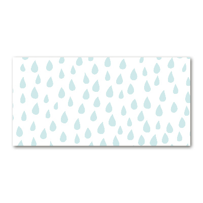 Cuadro de cristal templado moderno horizontal Gotas