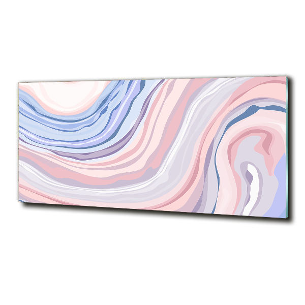 Impresión en cristal con acabado brillante horizontal Ondas abstractas