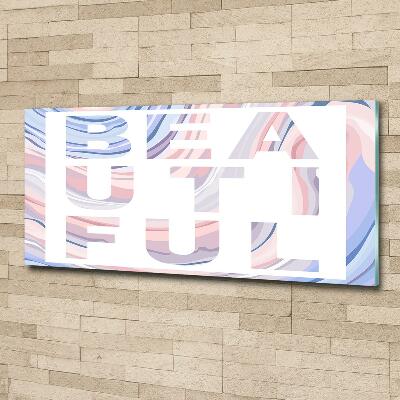 Impresión en cristal con acabado brillante horizontal Hermoso