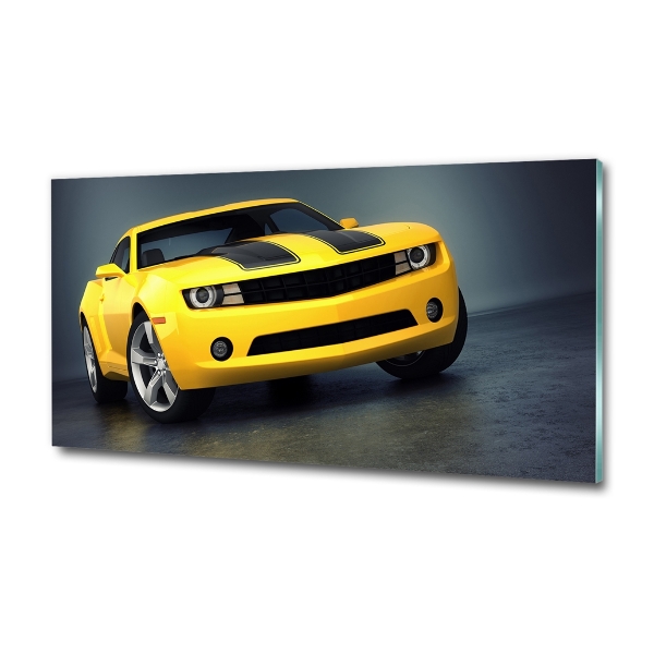 Foto en cristal de alta calidad con impresión uv horizontal Coche deportivo