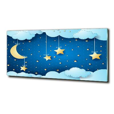 Impresión en cristal con acabado brillante horizontal El cielo de noche