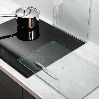 Osłona ściany przy kuchence gazowej transparentna