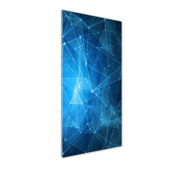 Cuadro de cristal moderno efecto brillo vertical Constelación