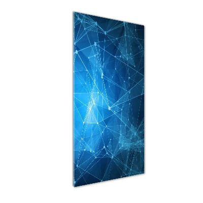 Cuadro de cristal moderno efecto brillo vertical Constelación