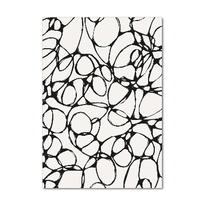 Foto obraz szklany pionowy Chaotyczne kółka