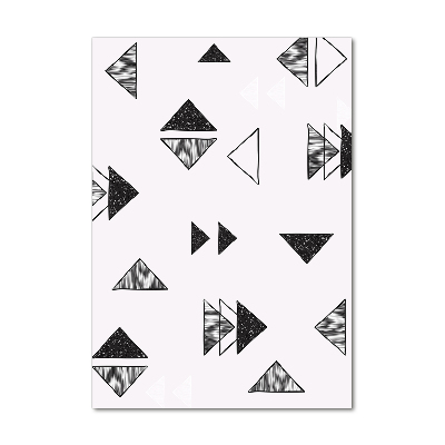 Foto obraz szkło hartowane pionowy Trójkąty tło