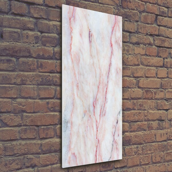 Fotocuadro de cristal elegante para hogar vertical Fondo de mármol