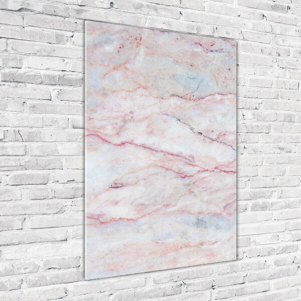 Fotocuadro de cristal elegante para hogar vertical Fondo de mármol