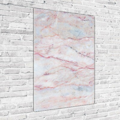 Fotocuadro de cristal elegante para hogar vertical Fondo de mármol